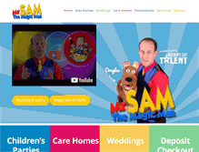 Tablet Screenshot of mrsamthemagicman.com